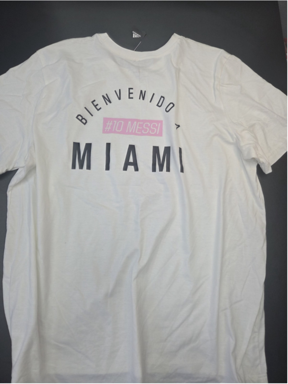Adidas Lionel Messi Inter Miami “Bienvenido Miami” T-Shirt Men’s 2XL NWT #1582 - Picture 3 of 4